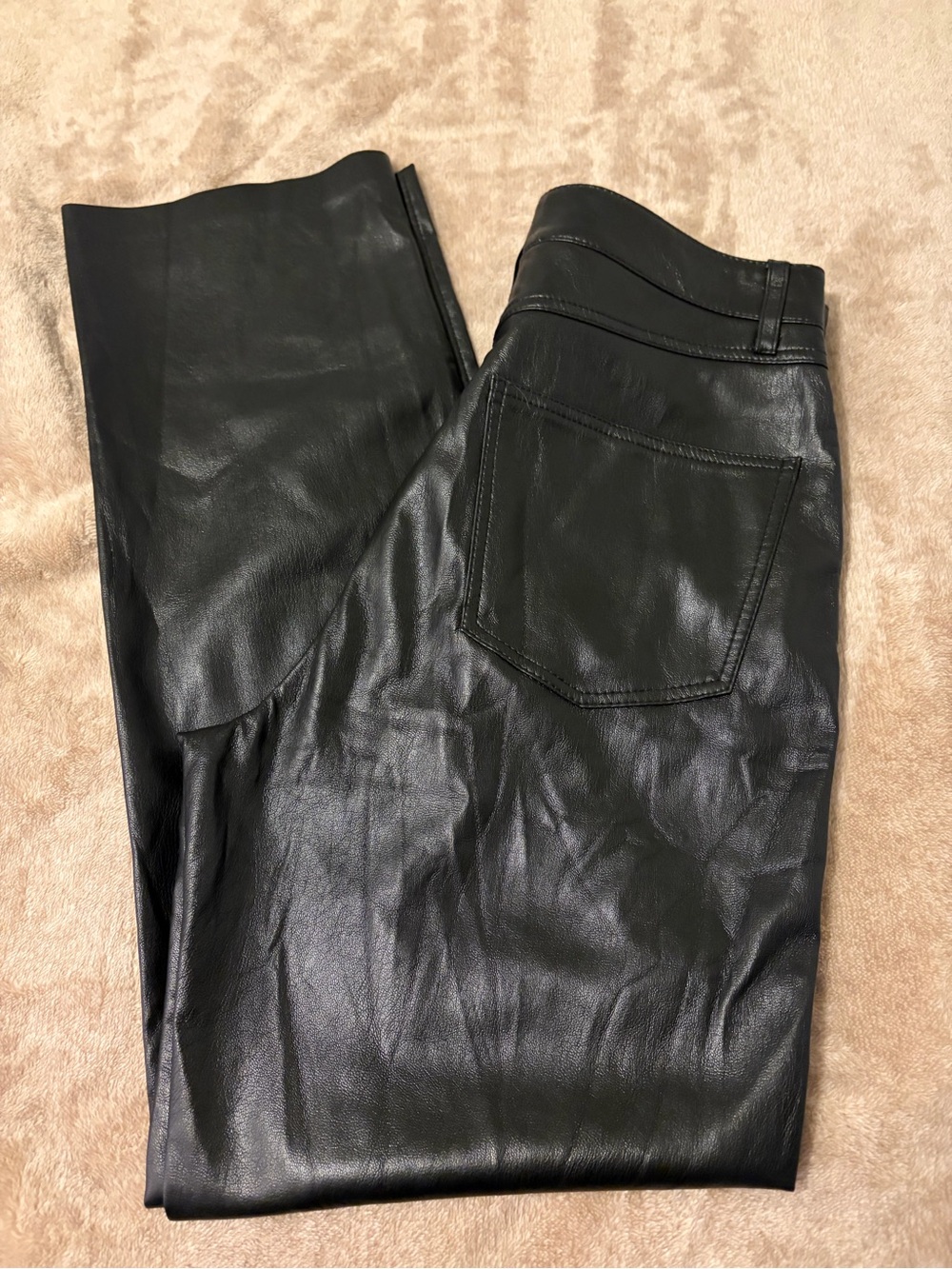 Nanushka Black Faux Leather Pants